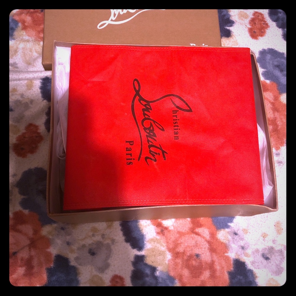 Gold Christian Louboutin men’s sneakers